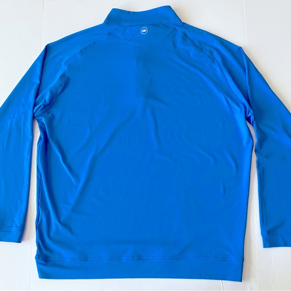 Peter Millar Engineered Stripe Perth Performance Pullover Blue River - Picture 5 of 6